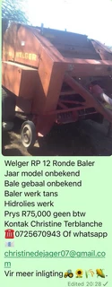 Werfer RP12 Ronde Baler