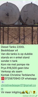 Diesel Tank 2200L