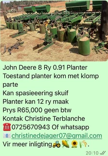 John Deere 7000 Planter 8 Ry 0.91