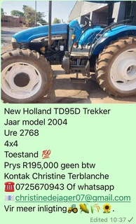 New Holland TD95D Trekker