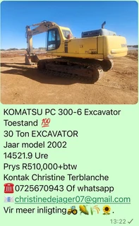 Komatsu PC 300-6 Excavator