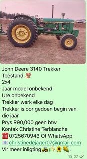 John Deere 3140 Trekker