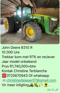 John Deere 8310R Trekker