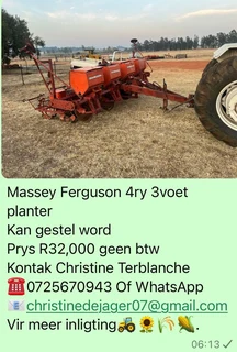 Massey Ferguson 4 Ry 3Voet Planter