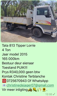 Tata 813 Tipper 4 Ton Lorrie