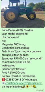 John Deere 4450 Trekker