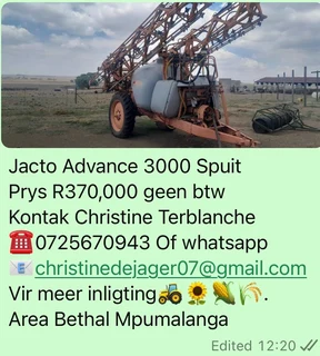Jacto Advanced 3000 Liter Spuit