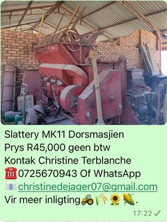 Slattery MK11 Dorsmasjien
