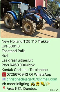 New Holland TD5 110 Trekker
