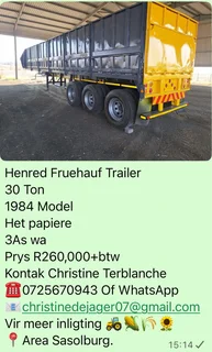 Henred Fruehauf 30 Ton Trailer