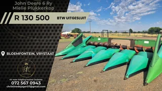 John Deere 6 Ry Mielie Plukkerkop