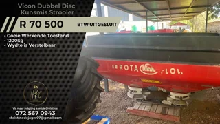 Vicon Dubbel Disc Kunsmis Strooier