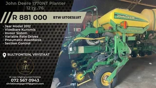 John Deere 1770 NT Planter 12 Ry 0.76