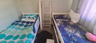 Whitewash Pine Bunk Bed with mattress