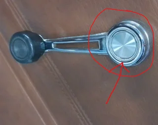 Ford Ranchero Window Winder Handle Caps XT XW XY XA XB XC ZB - ZH Silver (4)