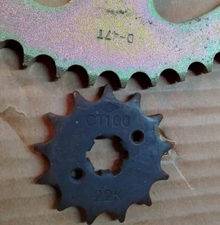 Bajaj CT100 Sprocket and Chain Set