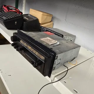 Old school Sanyo FT940MB car radio with tape deck