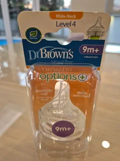 Dr. Brown’s Wide Neck Options&#43; , Level-4, 2-Pack (NEW)