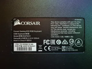 Corsair K55 RGB LED Backlit Gaming Keyboard