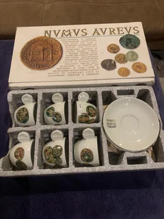 Coffee Set , Greek iconic, hand crafted