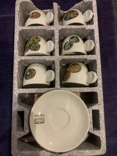 Coffee Set , Greek iconic, hand crafted