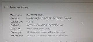 Dell Vostro 3668 i5 7th Gen