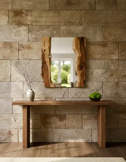 Live Edge Olive Wood Mirror