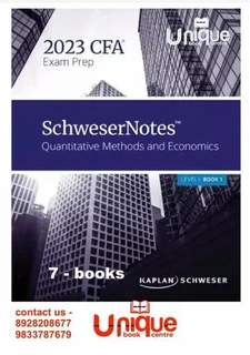 CFA 2024 schweser books full set of books