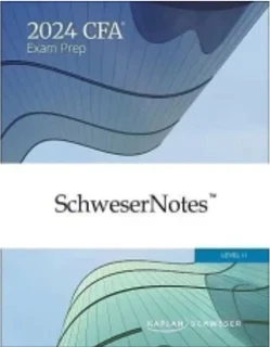 CFA 2024 schweser notes books full set of books