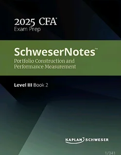 CFA 2025  Schweser Notes Various Editions/Books