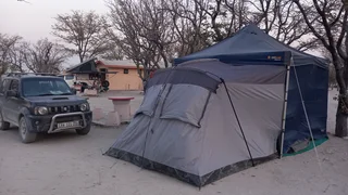 Gazebo with side tent