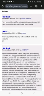 Pioneer A-7 stereo amplifier