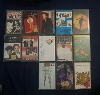 13 music cassettes