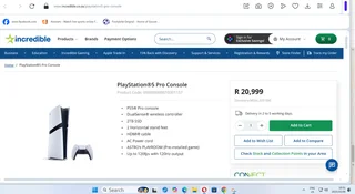 Ps5 pro with disk drive included only R15400 with box no stick drift perfect test first