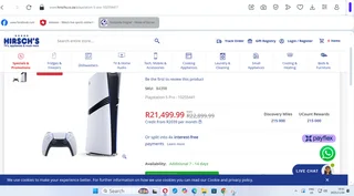 Ps5 pro with disk drive included only R15200 with box no stick drift perfect test first