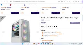 Gamdias Athena M6 Lite ATX Gaming Case-White / 4 Built-in 120mm ARGB Fans only R750