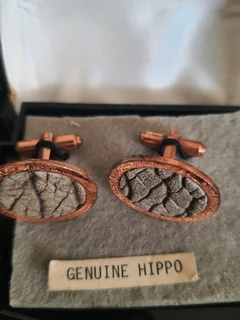 Hippo cuff links