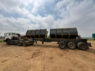 Mercedes Powerliner 442 ADE with Top Trailor Twin Bin Combo