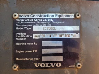 Volvo EC 750 DL 2017 Excavator