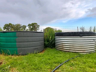 2000L Staaldam met liner