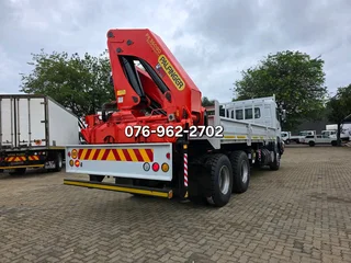 2016 UD Quester CWE330, 6x4 Dropside with container locks. Fitted with Palfinger PK36080