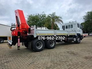 2016 UD Quester CWE330, 6x4 Dropside with container locks. Fitted with Palfinger PK36080