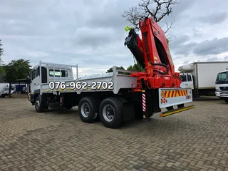 2016 UD Quester CWE330, 6x4 Dropside with container locks. Fitted with Palfinger PK36080
