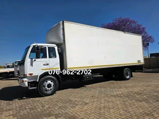2016 Nissan UD95 Fridge truck MT450 Transfrig for sale. Truck is in excellent condition