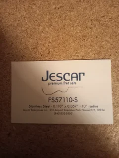 Jescar Stainless Steel Set Jumbo Guitar Frets