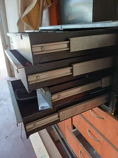 Multi-Drawer Metal Cabinet, which appears to be used for tools / parts storage cabinet.