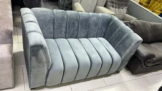 The Home Stores' Two Seater Silver/Grey Lounge Sofa Couch