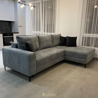 The Home Stores' Two Seater + Single Day Bed In Faux Grey Velvet With Back Rest Cushion