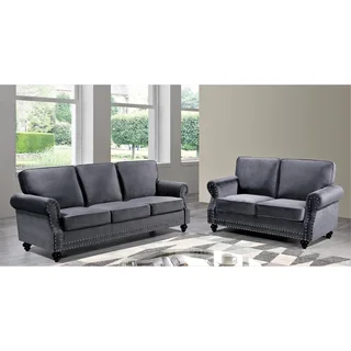 The Home Stores' Three Seater + Two Seater Velvet Chesterfield Design Lounge Suite Set Loose