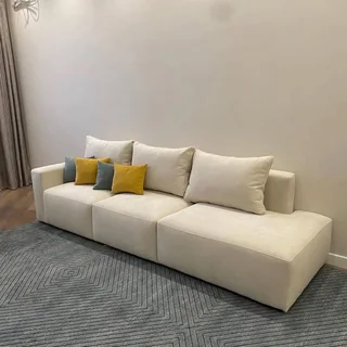 The Home Stores' Customized Three Seater Lounge Sofa Couch With Back Rest Cushions High Density